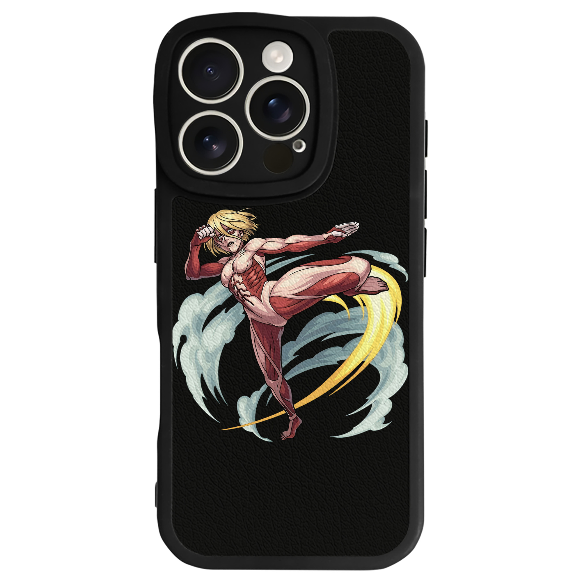 （画像用） 進撃の巨人 Attack on Titan 【iPhone 16シリーズ対応】シリコンスマホケース（レザー調） 材質：シリコン